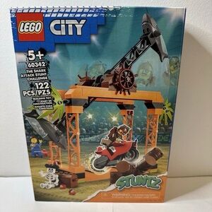 LEGO City 60342 Shark Attack Stunt Challenge – Brand New Sealed Stuntz Set